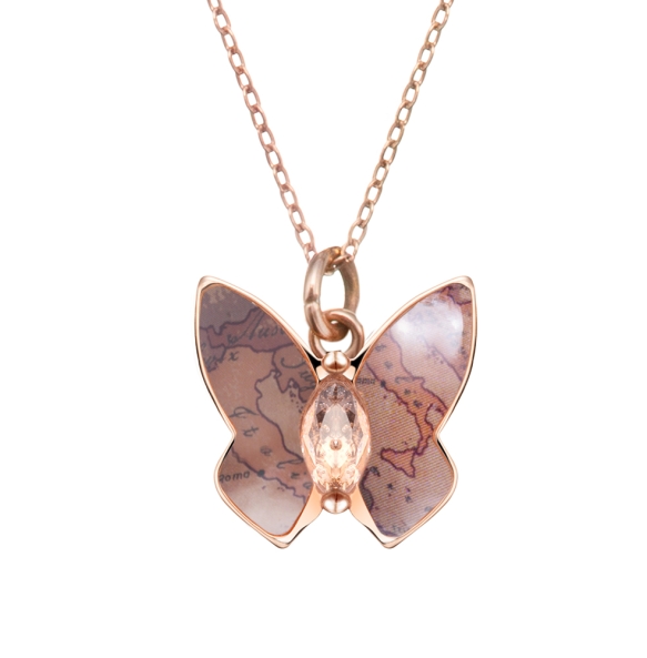 Κολιέ ALVIERO MARTINI 1A CLASSE Papillons necklace 1698714 Ροζ Χρυσό Κολιέ ALVIERO MARTINI 1A CLASSE Papillons necklace 1698714 Ροζ Χρυσό